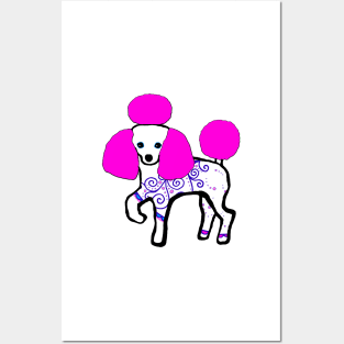 Poodle Fanciness -- Pink Posters and Art